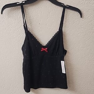 Sugarboo Black Top with Red Accents